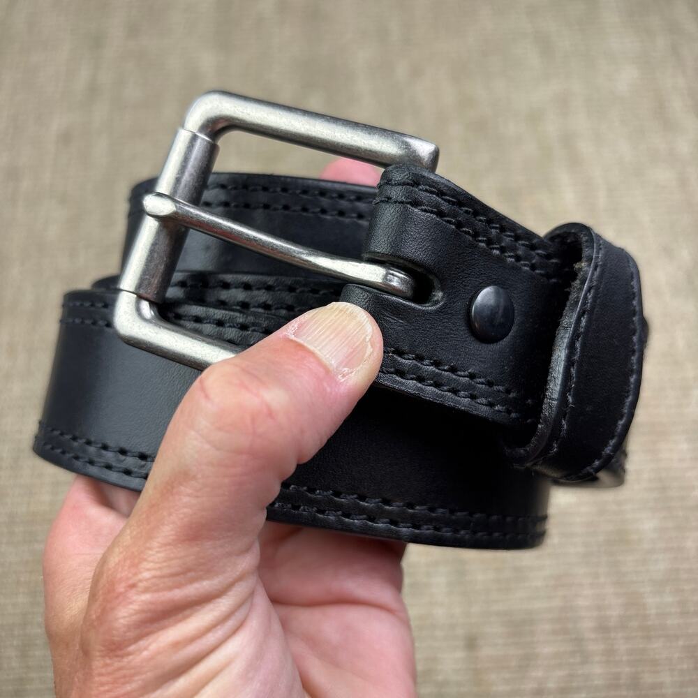 🤠 Schaefer Outfitter Est. 1982 | Size 36 | Black Leather Western Belt